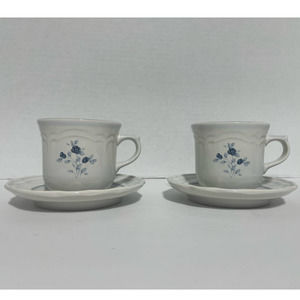 Vintage Pfaltzgraff Poetry Mug & Saucer (2)